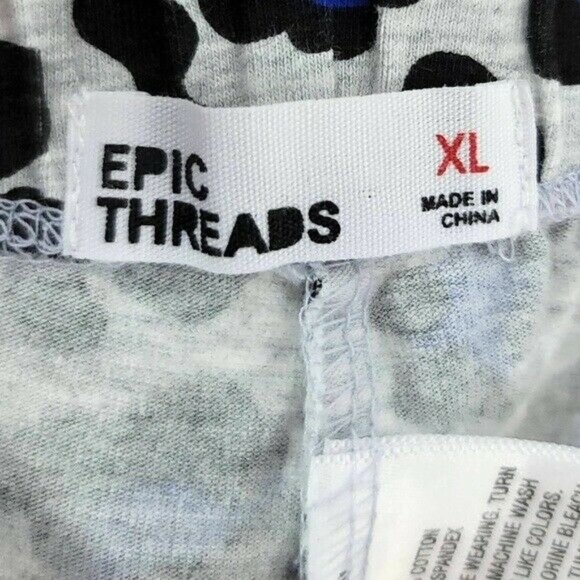 2/$15 Epic Threads Girls Animal Print Leggings White Black Blue XL Pull On Pants - Picture 6 of 7